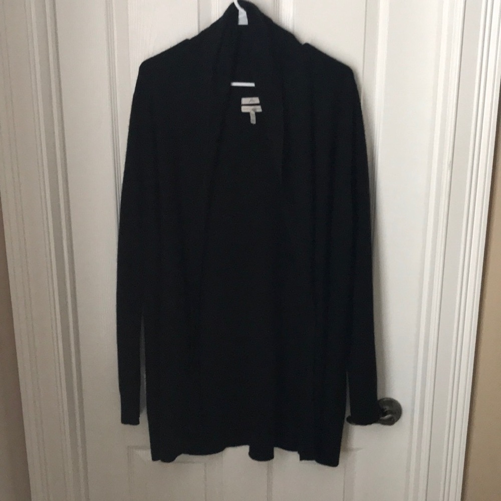 Joie Black Cashmere Long Drape Sweater
